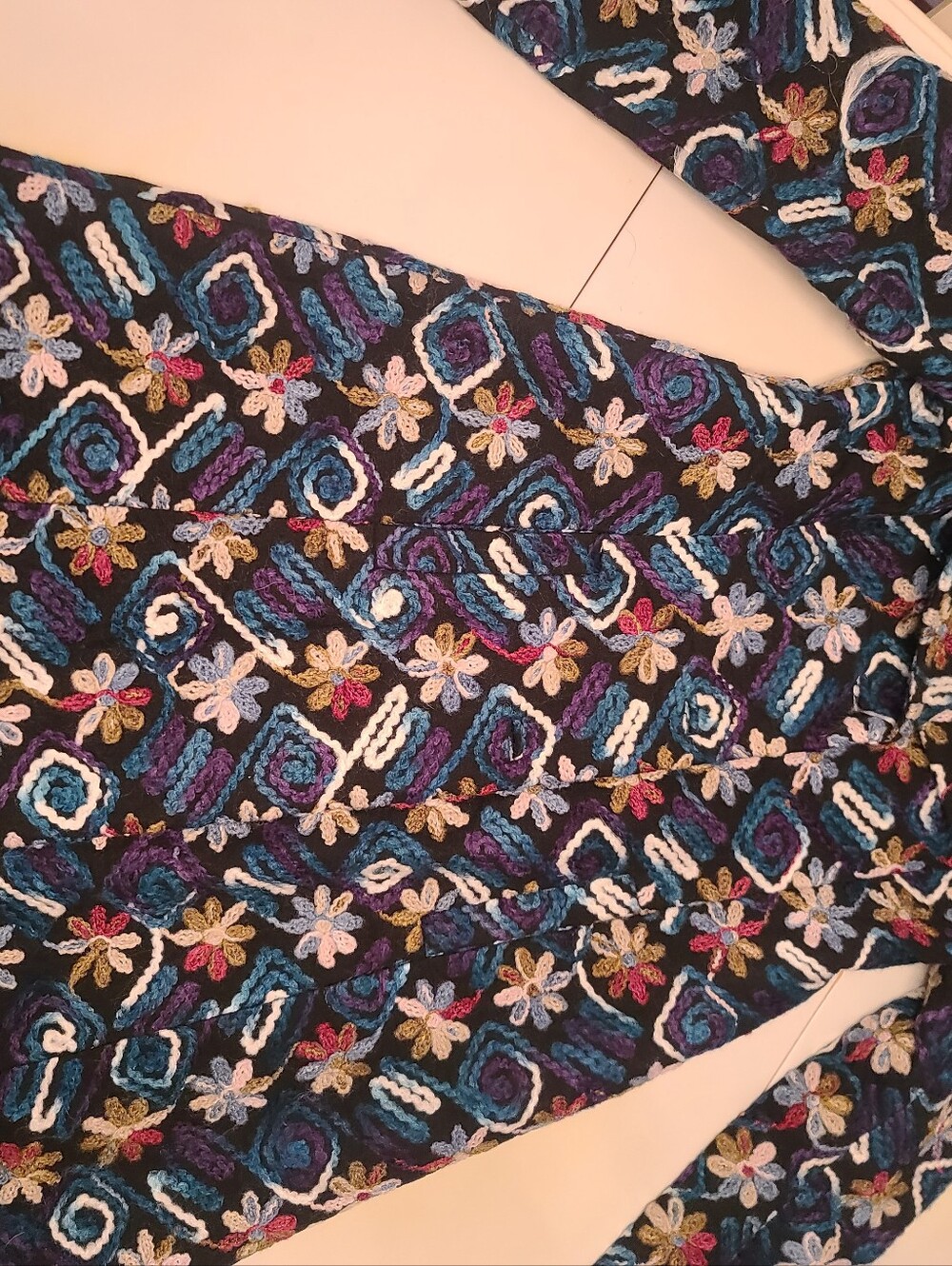 Rare Sundance Long Chenille Tapestry Duster Coat Women's 12